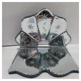 Mirrored shelf 9.5in across x 7in tall