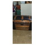 Wooden travel truck with ceader inside