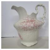 Beyers china water pitcher 11.5in tall