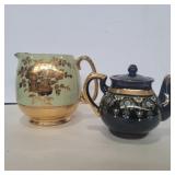 Sadler pitcher 5in and japan teapot 3.5in