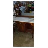French style marble top wash stand with 1 drawer