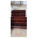 2 wooden Letter stationary desk cubbies
