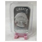 Indian-buffalo .999 fine silver 1oz bar