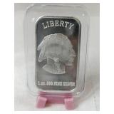 Indian-buffalo .999 fine silver 1oz bar