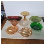 Assorted glassware