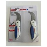 2 Stainless Steel Hawkbill knives