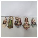 5 holy water fonts largest 7in