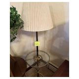 Pedestal lamp with Glass Tray