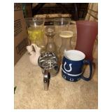 Colts Cup Vases, Oil Good Seasonings Curette,