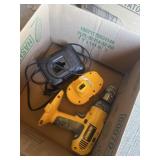 DeWalt 18 V battery drill with battery and
