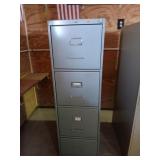 Metal Gray File cabnet 52Hx15Wx27D