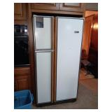 Frigidaire Elite white with wood trim