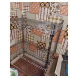 11x12" silver metal 3 shelf