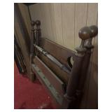Wooden twin bed frame