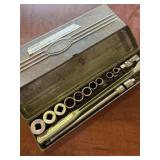 Craftsman socket set with metal case and empty