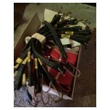 Four ratchet straps and bundle of bungee cords