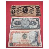 Reproduction Confederate, Mexico 1Peso,Peruvian