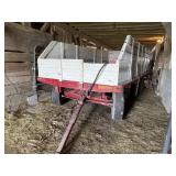 6 Wheel Wagon Wood with Metal Frame