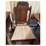 Single Dining Room Chair with Upholstered Seat