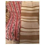 2 Crocheted Blankets, approximately 57" x 80" and