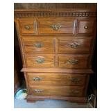 Sumter Furniture Wooden HighBoy Dresser 5 Drawer