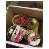 Five spools of electric wire