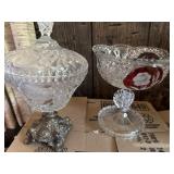 Crystal Candy Dishes and Kitchen Canisters