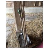 Barn Shovels, Pitch Fork, and push Broom