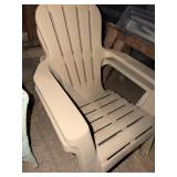 2 Plastic Adirondack Chairs