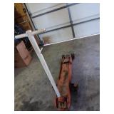 Large car jack 59"Hx60"L on rollers