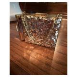 Blinged Out Powder and Lipstick Case Purse by