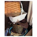 Baskets and home decor, Porcelain Doll, Stuffies