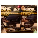 Two Bell & Howell bionic floodlights 108 COB L
