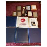 Photo albums, we care cookbook, holy Bible