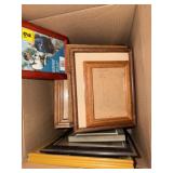Box of picture Frames some new and used