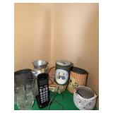 Sifters, kitchen containers, portable phone and