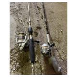 Pflueger open face reel with Rod and a Zebco 33