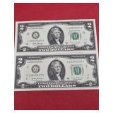 2 2017 2 Dollar Bills