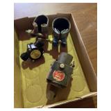 2 steel pipe repair clamps drill driven water