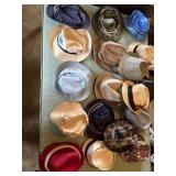 Bucket, hats, straw hats