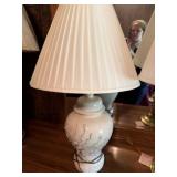 Lamp with Ginger Jar Design 28" pleated shade
