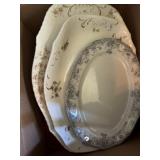 Platters and Large Bowl and Pitcher Set