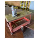 Small 2 ton hydraulic bottle jack and shop work