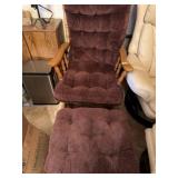 Rocker Glider with cushions Looks Clean and
