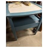 Side Table and Lamp 24" x 24" x 25"
