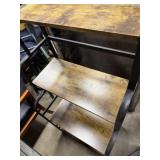 Metal Shelving Unit with 4 Wood shelves 24" x 54"