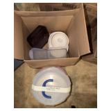 Plastic Bowls with Lids Storage Containers and