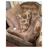 Swivel Rocker with 3 Pillows
