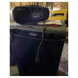 Danby mini refrigerator and Magnavox jam box