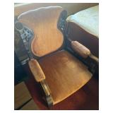 Victorian style parlor chair